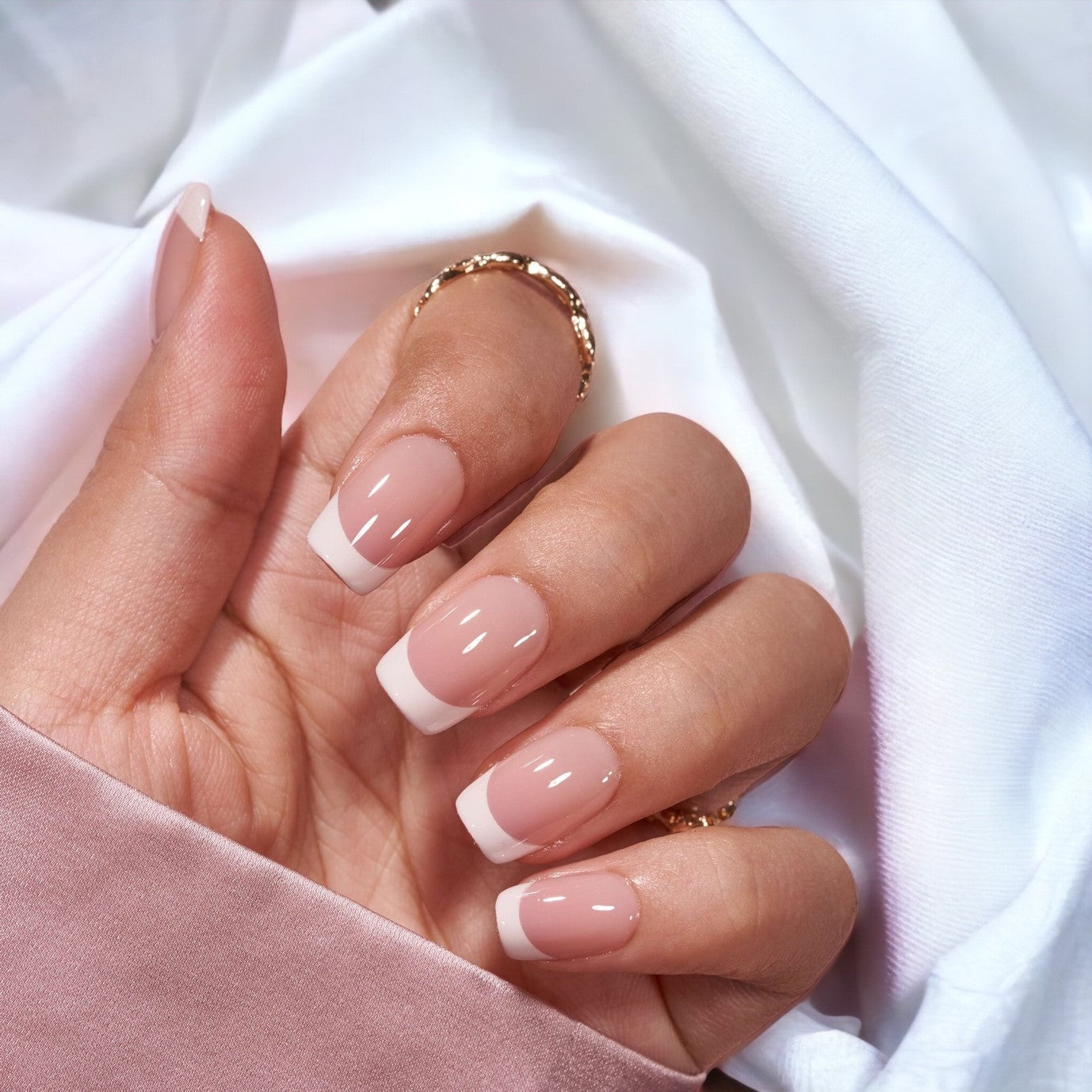 Elegant Classic French Nail Design